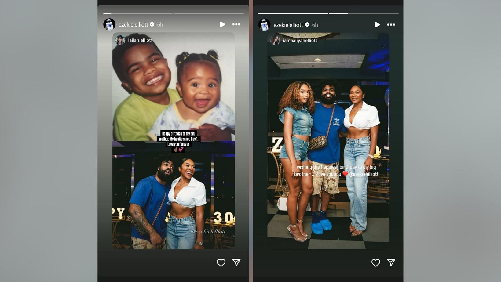 Ezekiel Elliott&#039;s sisters share heartwarming birthday notes (Image Credit: Elliott/IG)