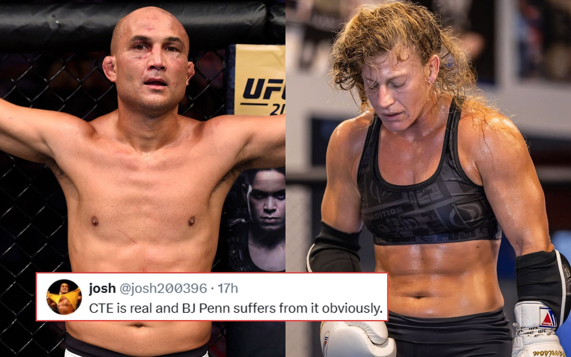 "Brain dead r****d" - Fans erupt as BJ Penn accuses Kayla Harrison of using body double for UFC 316 weigh-ins