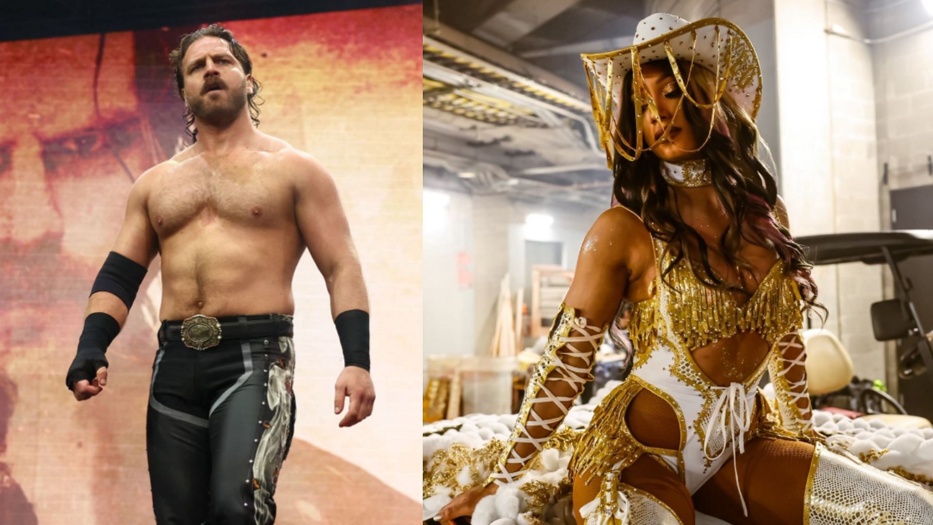 Hangman Page (right) / Mercedes Mone (left) [Image Credits : AEW on TV (Instagram), Mone
