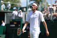 Stefanos Tsitsipas at Wimbledon 2025. (Photo: Getty)