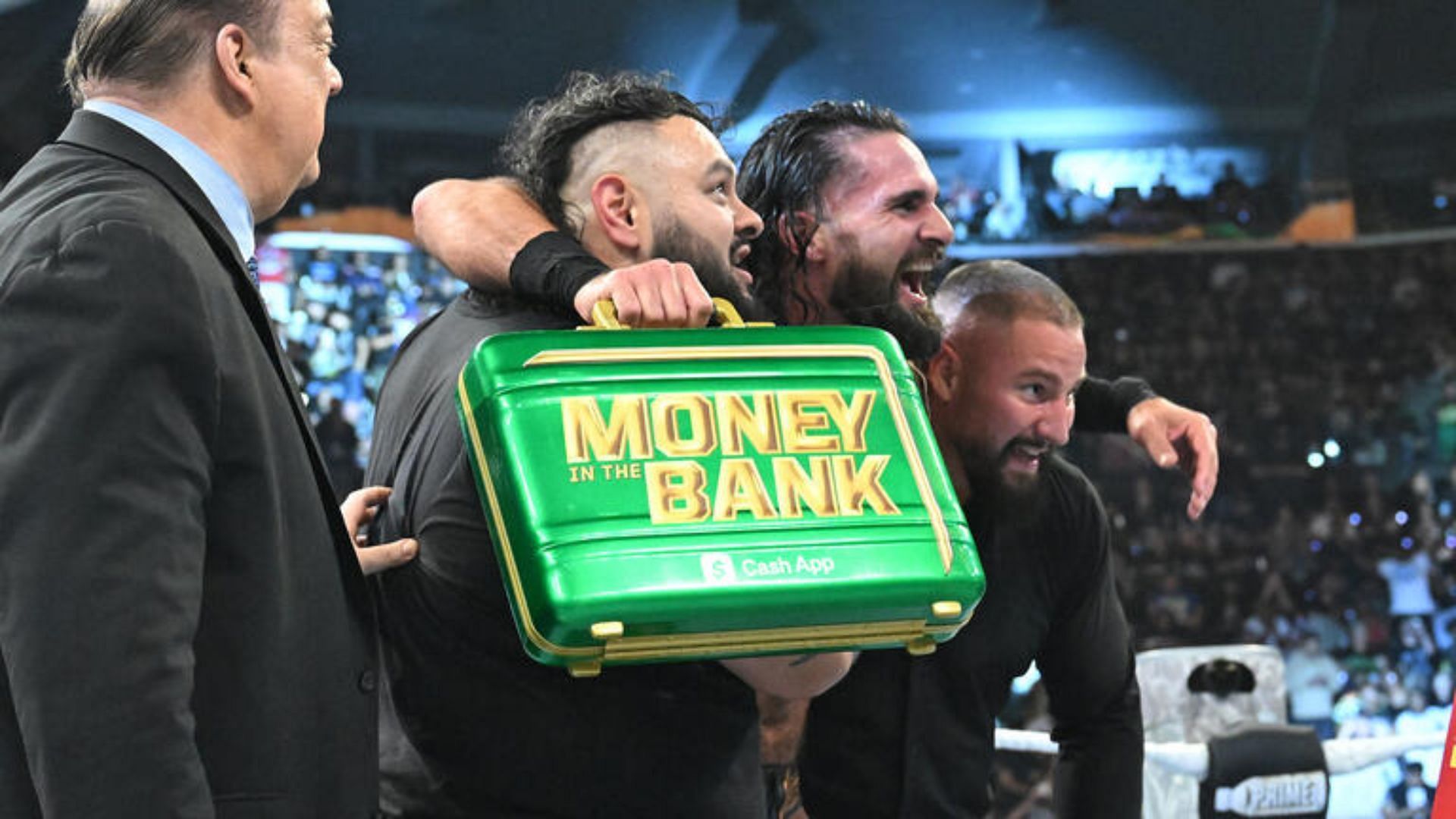 Seth Rollins and his faction at Money in the Bank [Image Credits: WWE.com]
