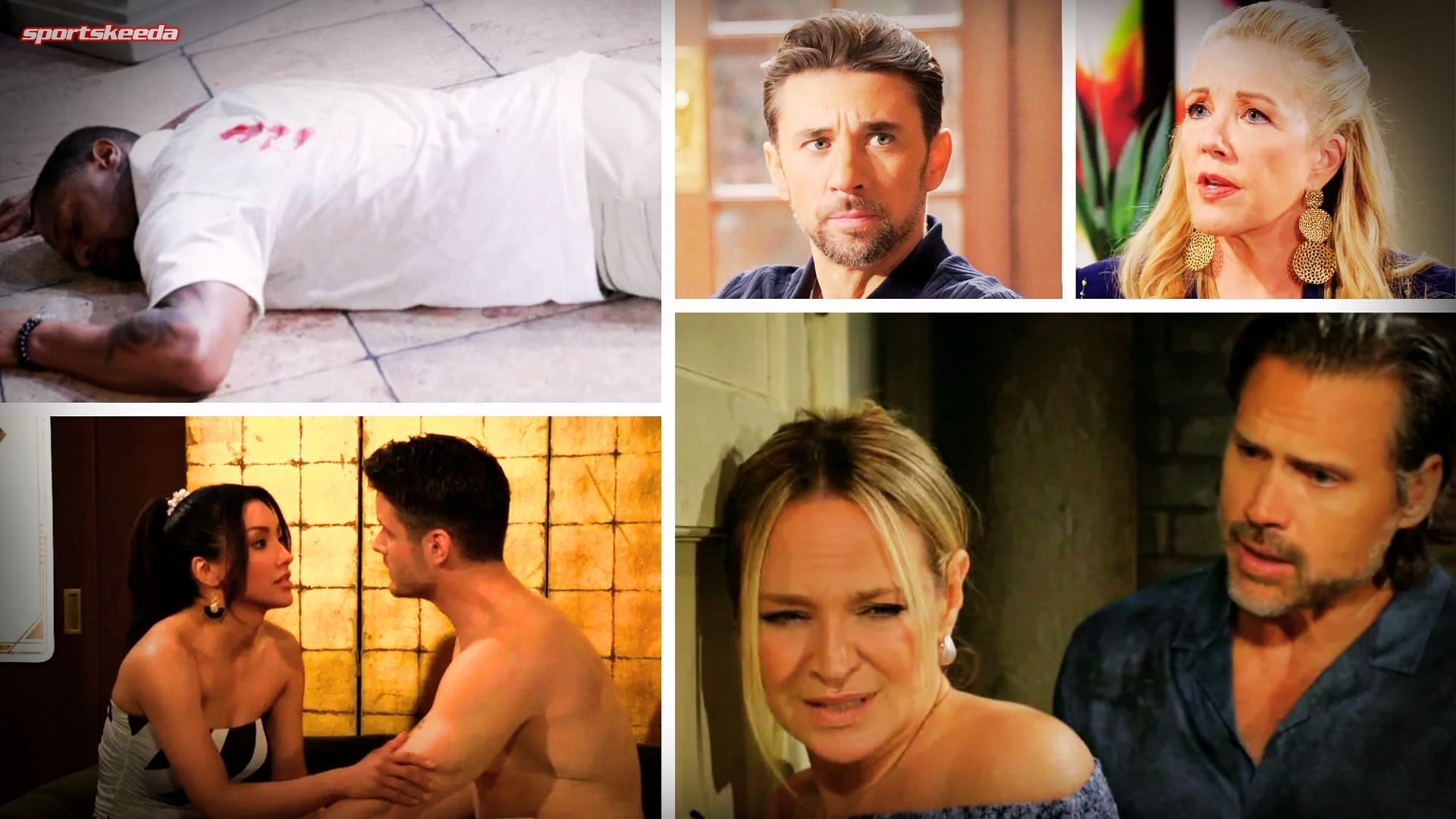 Damian, Cane, Nikki, Audra, Kyle, Sharon &amp; Nick (Custom cover edited by Sportskeeda, Original Image  [CBS Network])
