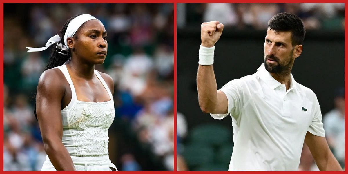 Coco Gauff and Novak Djokovic (Source: Getty)