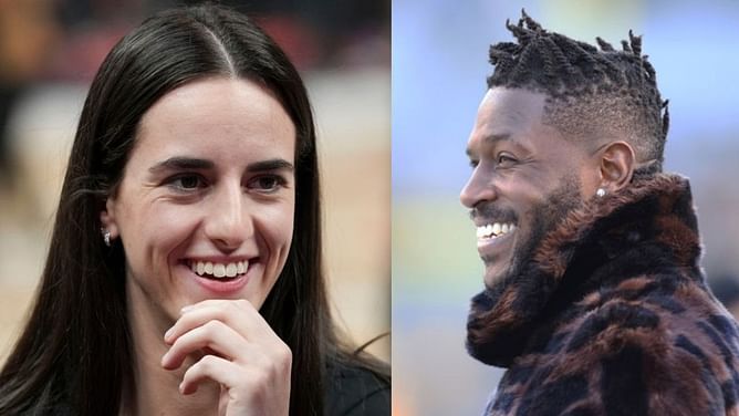 Antonio Brown passes sarcastic jab after Caitlin Clark makes headlines with boyfriend Connor McCaffery at WNBA All-Star Game