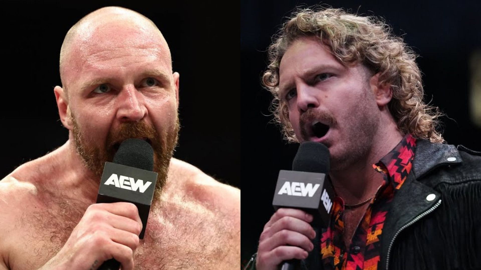 Jon Moxley (left) and Hangman Adam Page (right). (Image credits: AEW YouTube channel)