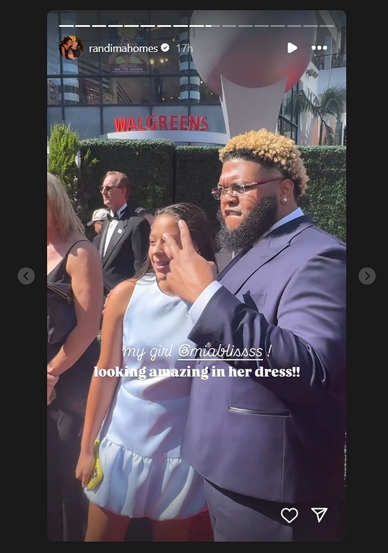 Patrick Mahomes&rsquo; mom, Randi, shares daughter Mia&rsquo;s rare red carpet moment with YouTuber Druski at the 2025 ESPYs [PIC]/@randimahomes