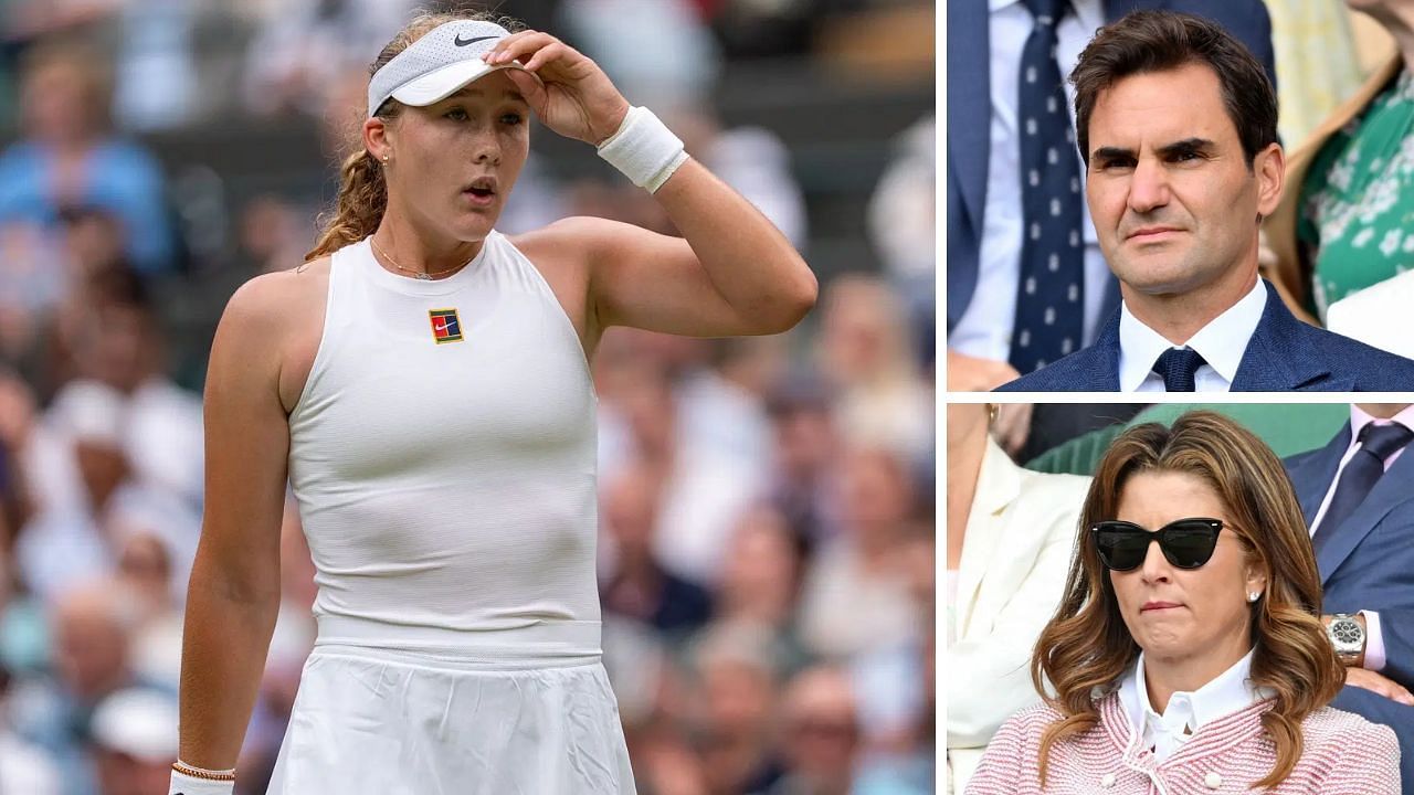 Mirra Andreeva Roger Federer Mirka Federer Wimbledon
