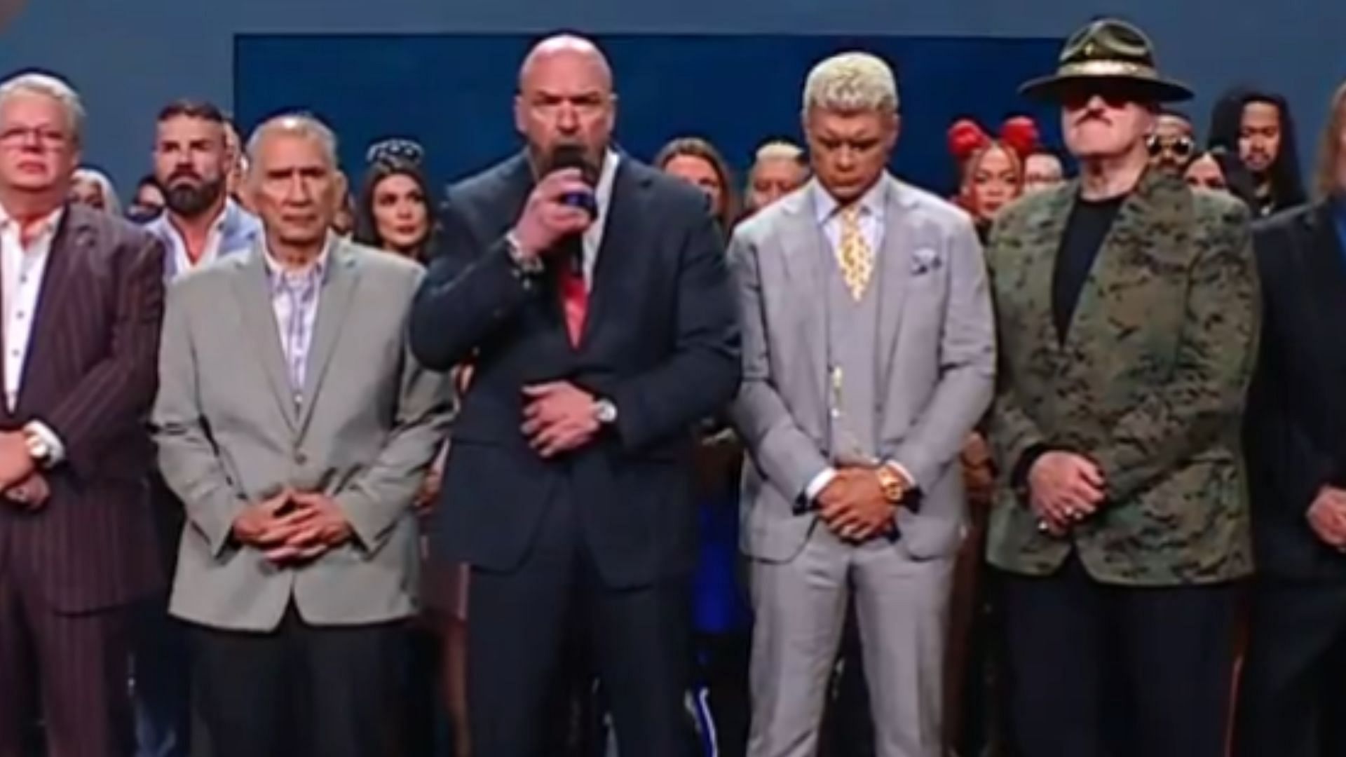 They opened the show with the tribute (Credit: WWE.com)