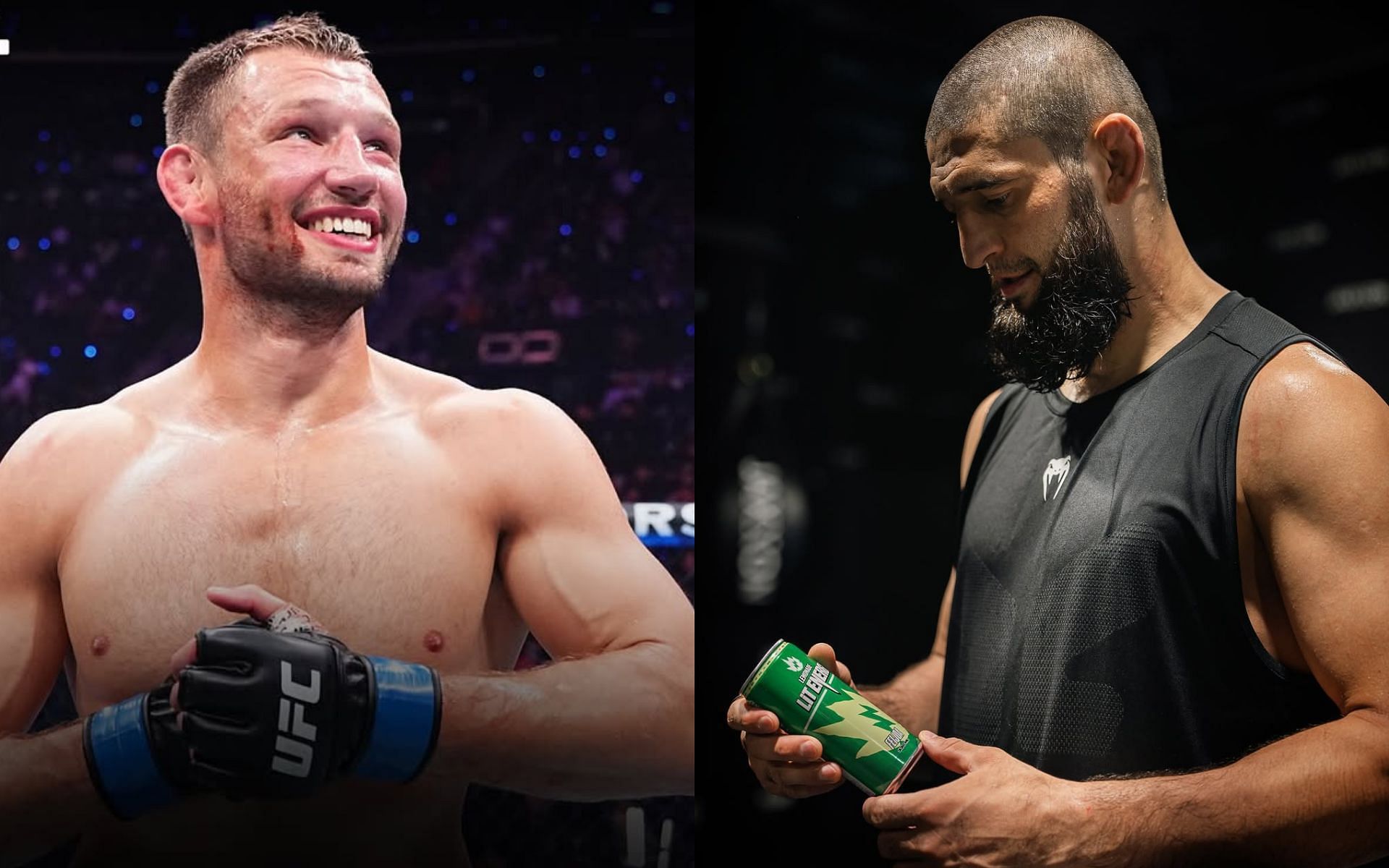 Reinier de Ridder (left) hopes to steal Khamzat Chimaev