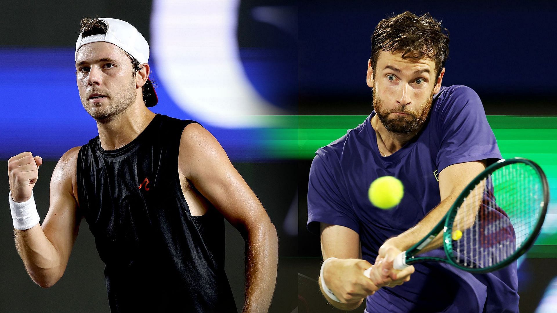 Aleksandar Kovacevic vs Quentin Halys - Image Credits: Getty