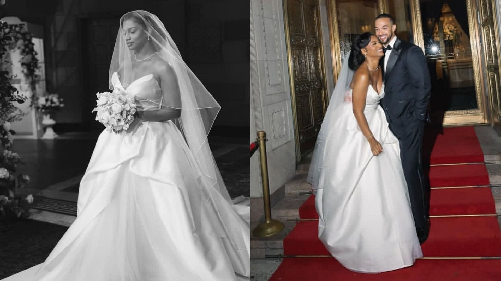 An image of Taylor Rooks and her husband Shane