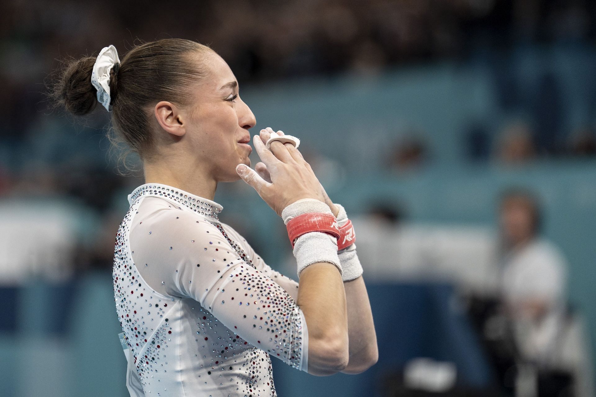 Olympic gold medalist Kaylia Nemour makes feelings known about meeting Simone Biles after Paris Games