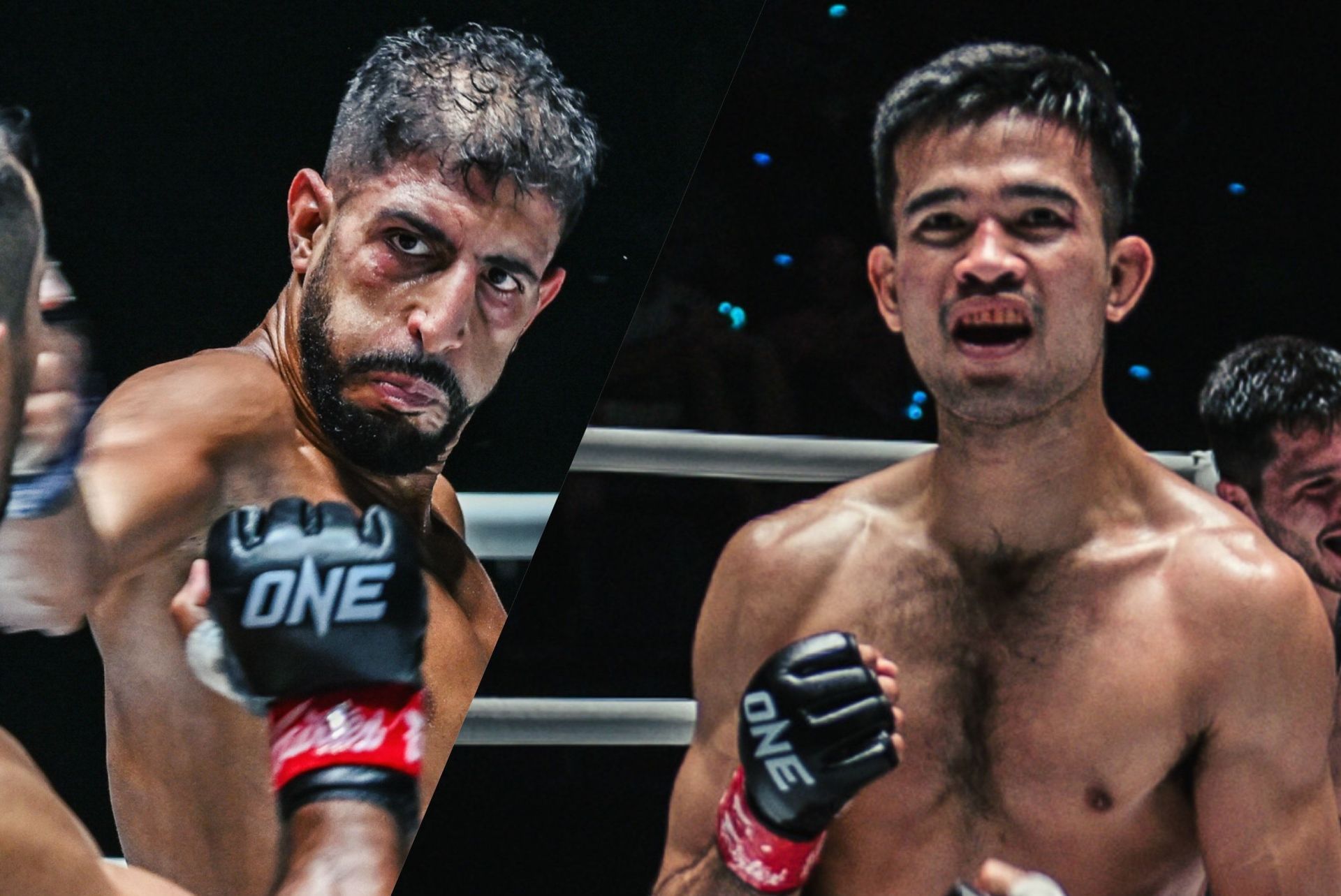 (From left) Youssef Assouik and Rungrawee Sitsongpeenong. [Images courtesy from ONE Championship]