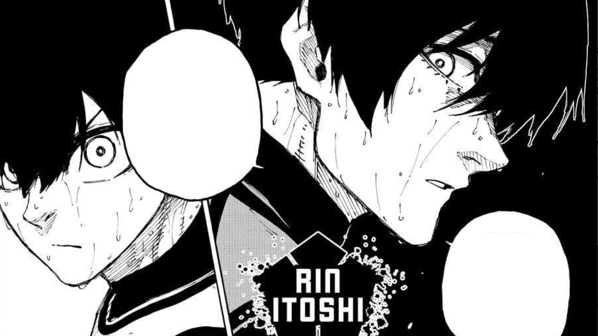 Yoichi Isagi and Rin Itoshi as seen in the Blue Lock manga (Image via Kodansha)