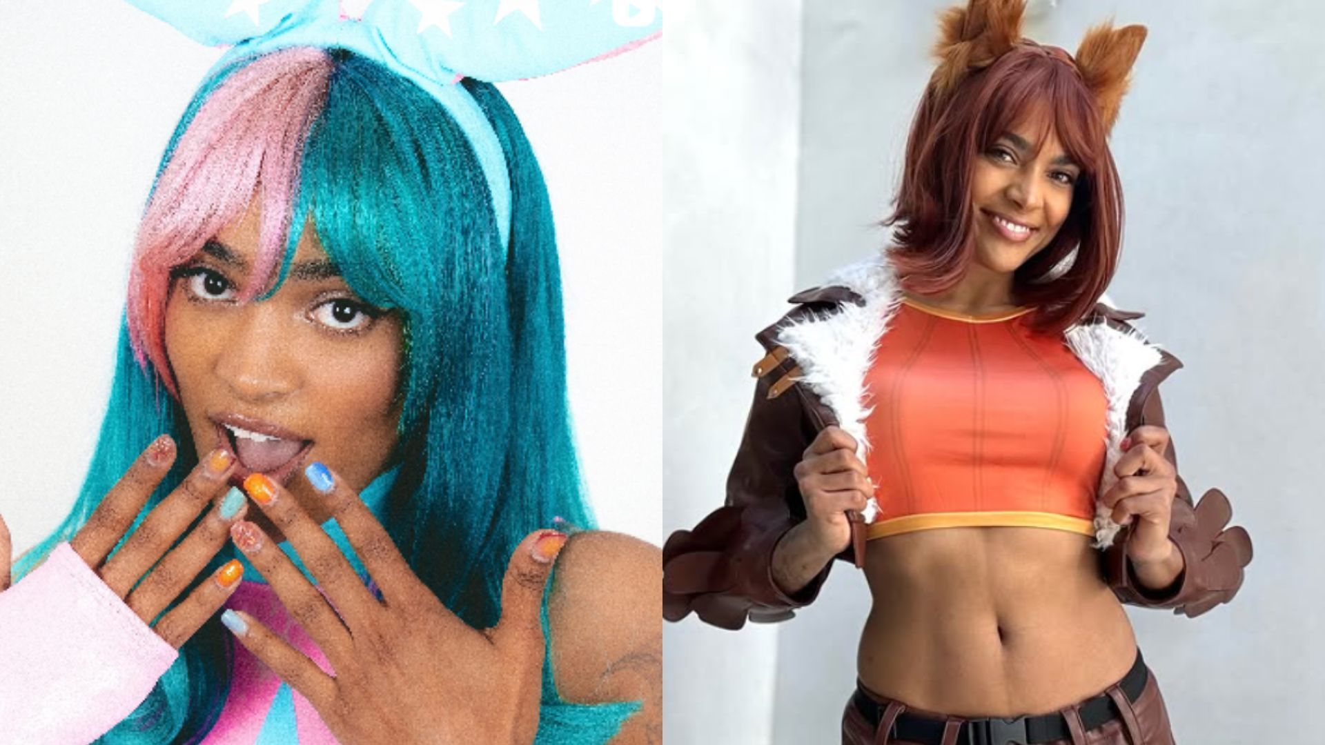 Sydney dressed in different cosplays (Images via @sydeon/Instagram)