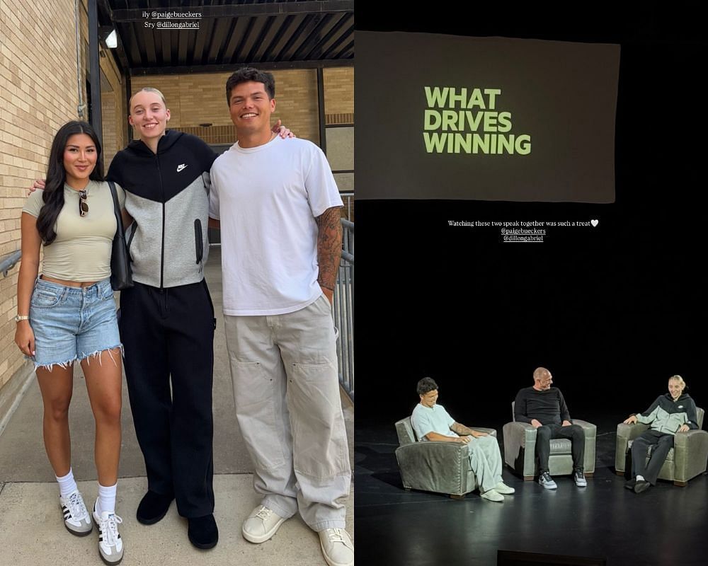 Dillon Gabriel&#039;s fianc&eacute;e Zo Caswell jokingly flirts with Paige Bueckers in latest IG post [IG/@zo.caswell]