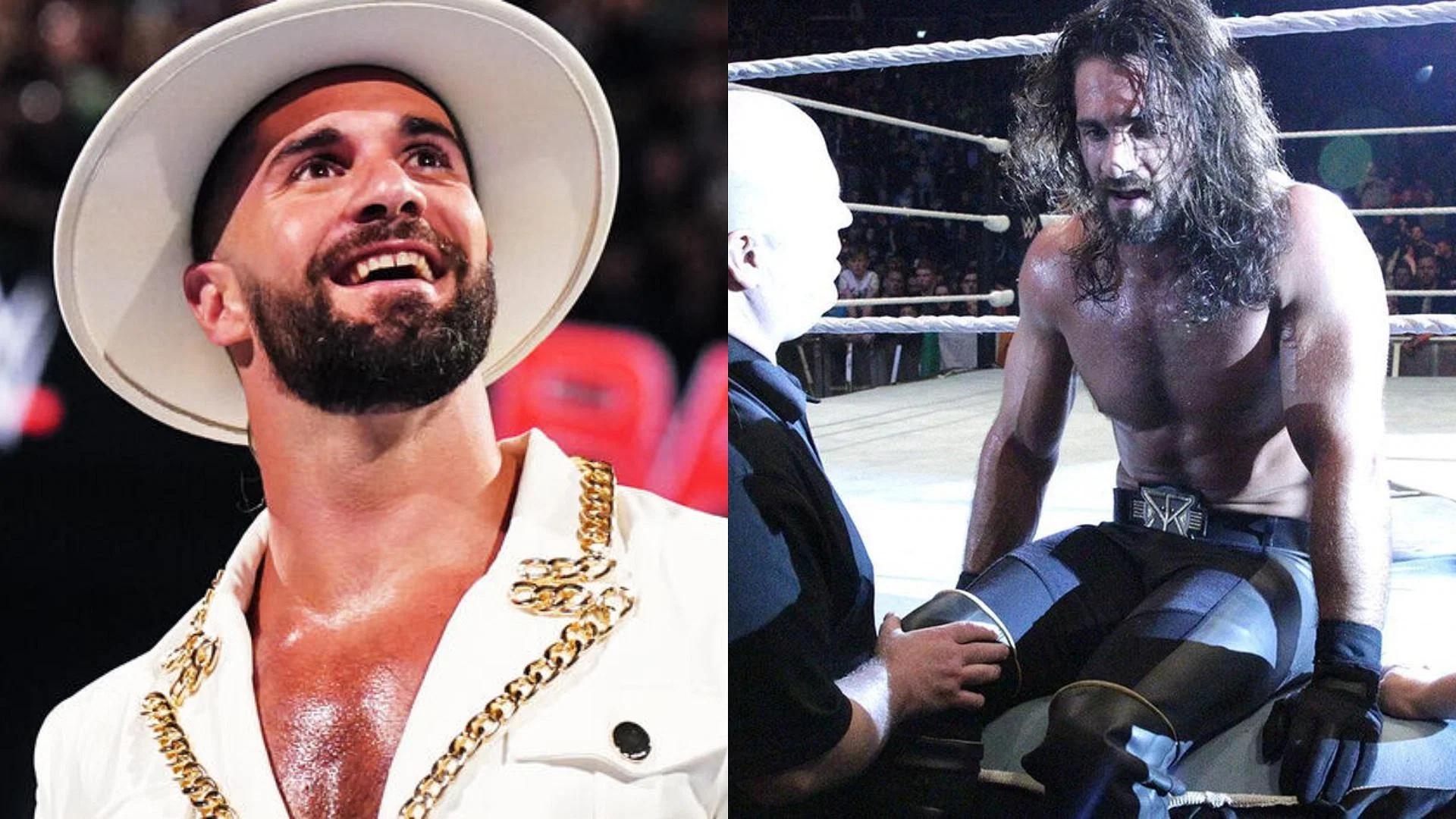 Seth Rollins injured [Image Credits: WWE.com]