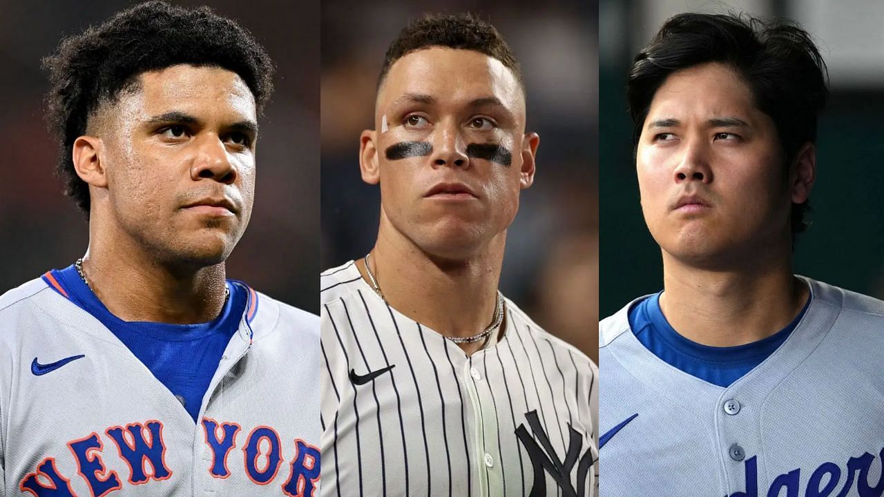 (Left to Right) Juan Soto, Aaron Judge, Shohei Ohtani (Images from - Getty)