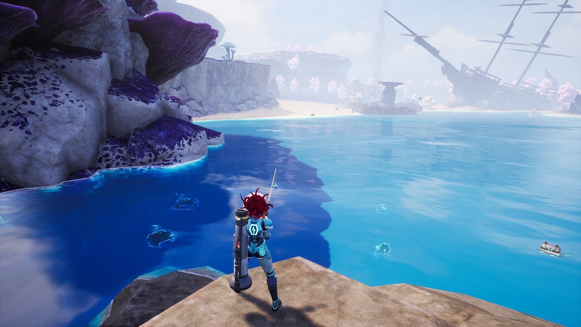 Fishing Spots across Feybreak can contain Azurobe Cryst (Image via Pockepair, Inc.)