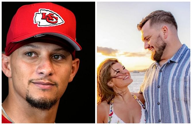 Patrick Mahomes drops 3-word message as Chiefs teammate Mike Caliendo announces marriage with fiancée Olivia