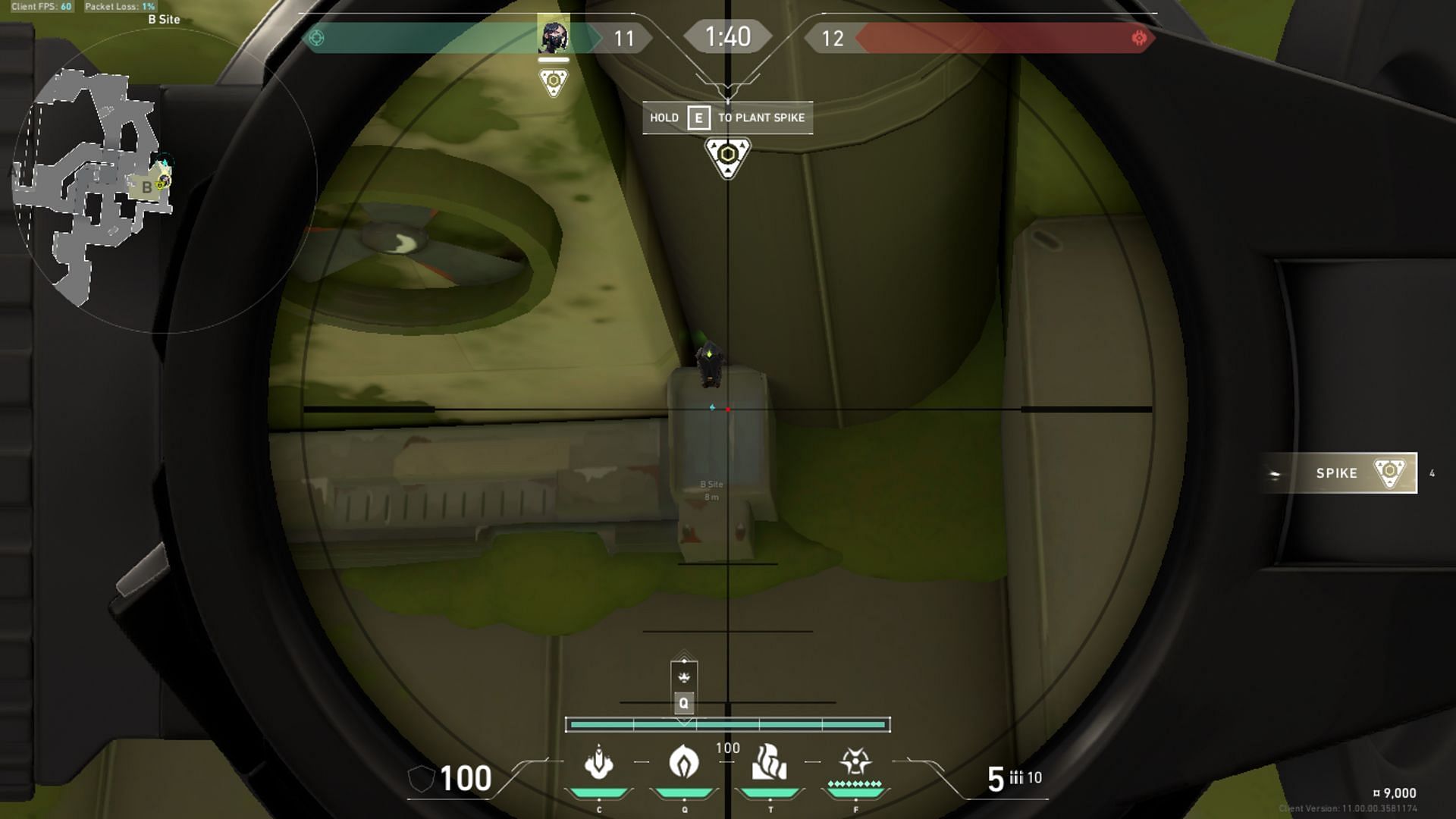 Aim at this section of the wall (Image via Riot Games)