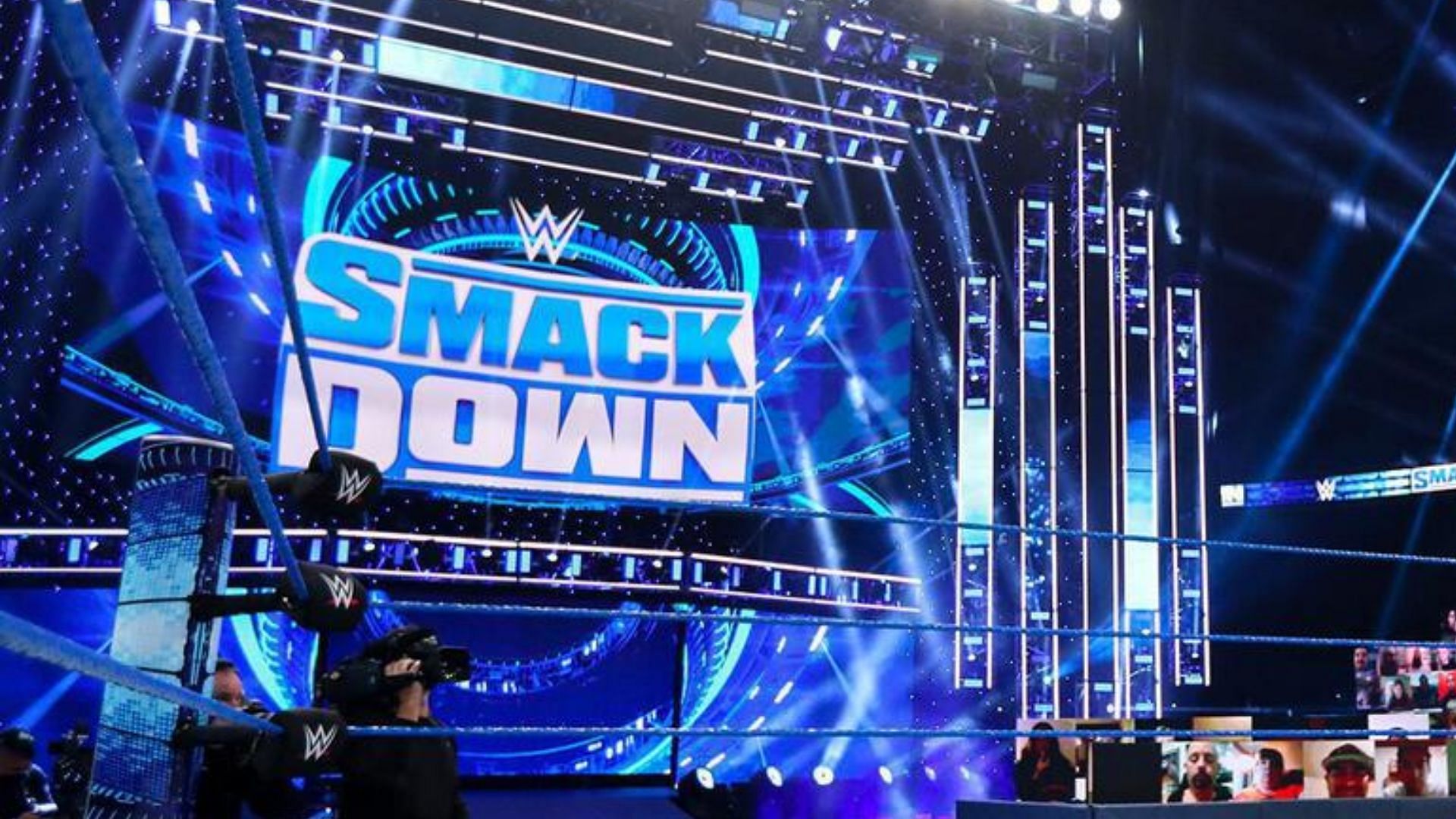 WWE SmackDown stage [Image Credits: WWE.com]