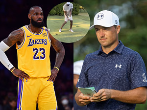 “There’s some potential” – Jordan Spieth gives verdict on LeBron James’ swing after viral video stirs buzz