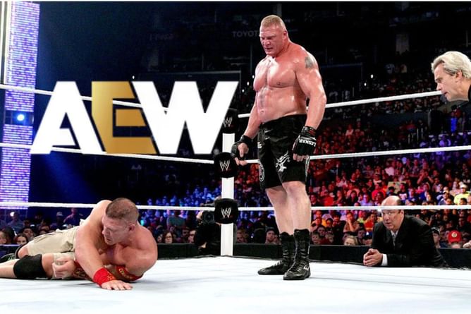 Top AEW star to recreate iconic Brock Lesnar-John Cena match by destroying WWE legend? Exploring the chances