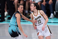 "Can’t believe 9th best guard in WNBA even got invite" - Fans go wild as Caitlin Clark set to lock horns with Sabrina Ionescu in All-Star 3-pt contest