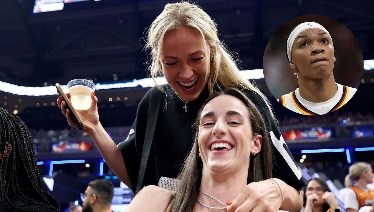 &quot;Baiting us so they can keep selling tickets&quot;: Fans react as Caitlin Clark forces $217,640 Makayla Timpson to jump over Sophie Cunningham. (Image Credit: Getty)