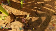 Dig when the digging icon appears after finding a burrowed grub (Image via Xbox Game Studios || YouTube/@VideoGameDataBank)