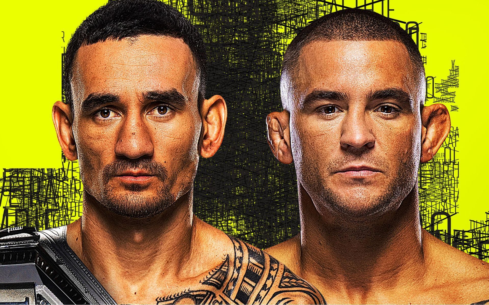 Max Holloway (left) faces Dustin Poirier (right). [Image courtesy: ufc.com]