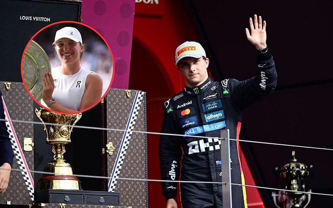 Are Oscar Piastri and Iga Swiatek related? All about the unique back-and-forth between the McLaren driver and the reigning Wimbledon champion