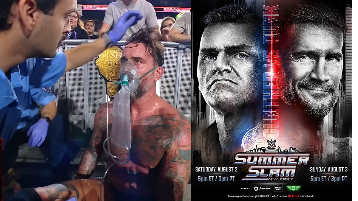 CM Punk vs Gunther is official for SummerSlam! [Images via WWE