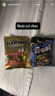 Image via Max Homa’s Instagram Story _ Source: Instagram/@maxhoma