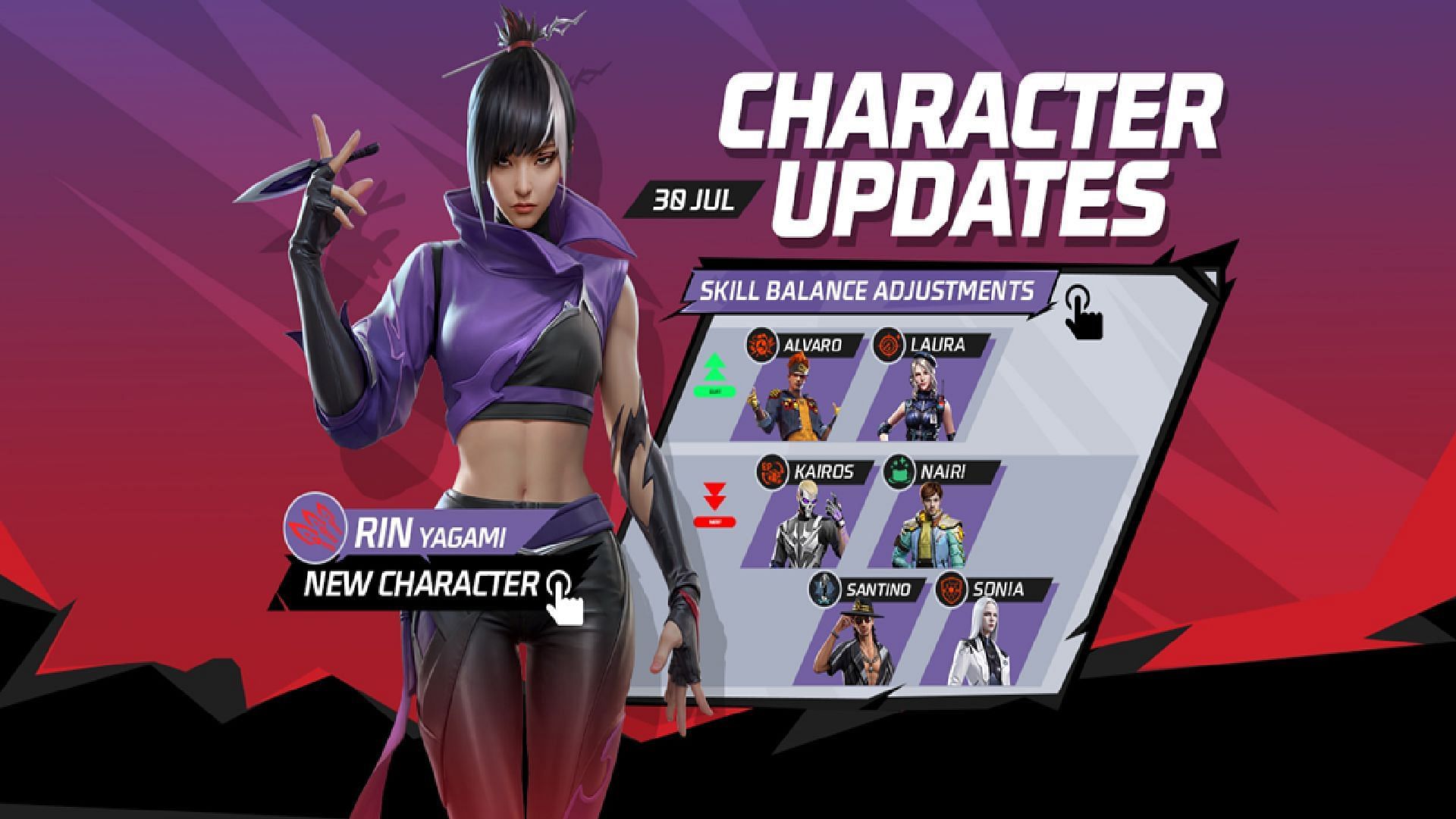 A new character is coming to the game in this update (Image via Garena)