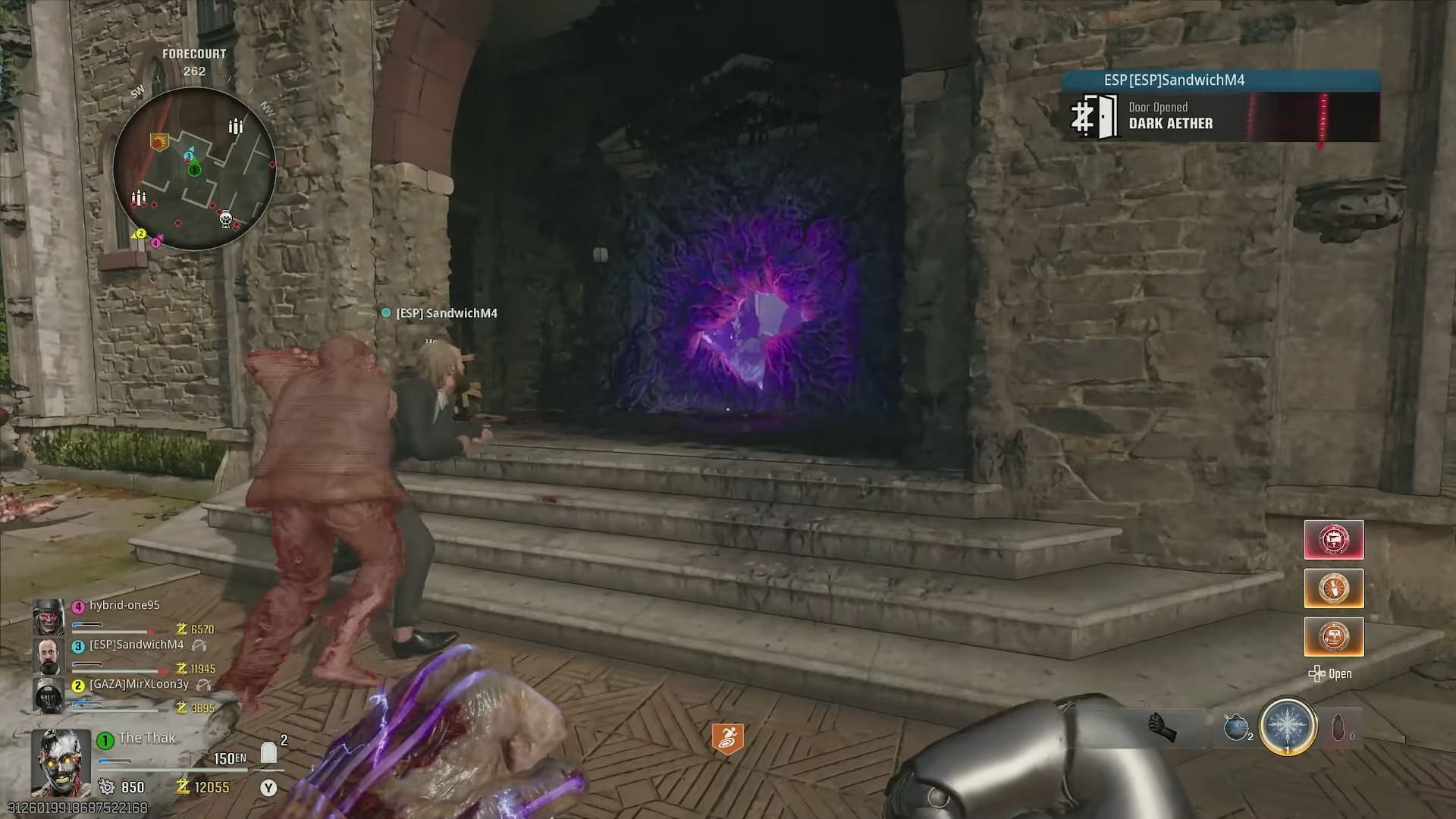Unlocking Church in Zombies Abomination Challenge (Image via Activision/YouTube @TheNewbs)