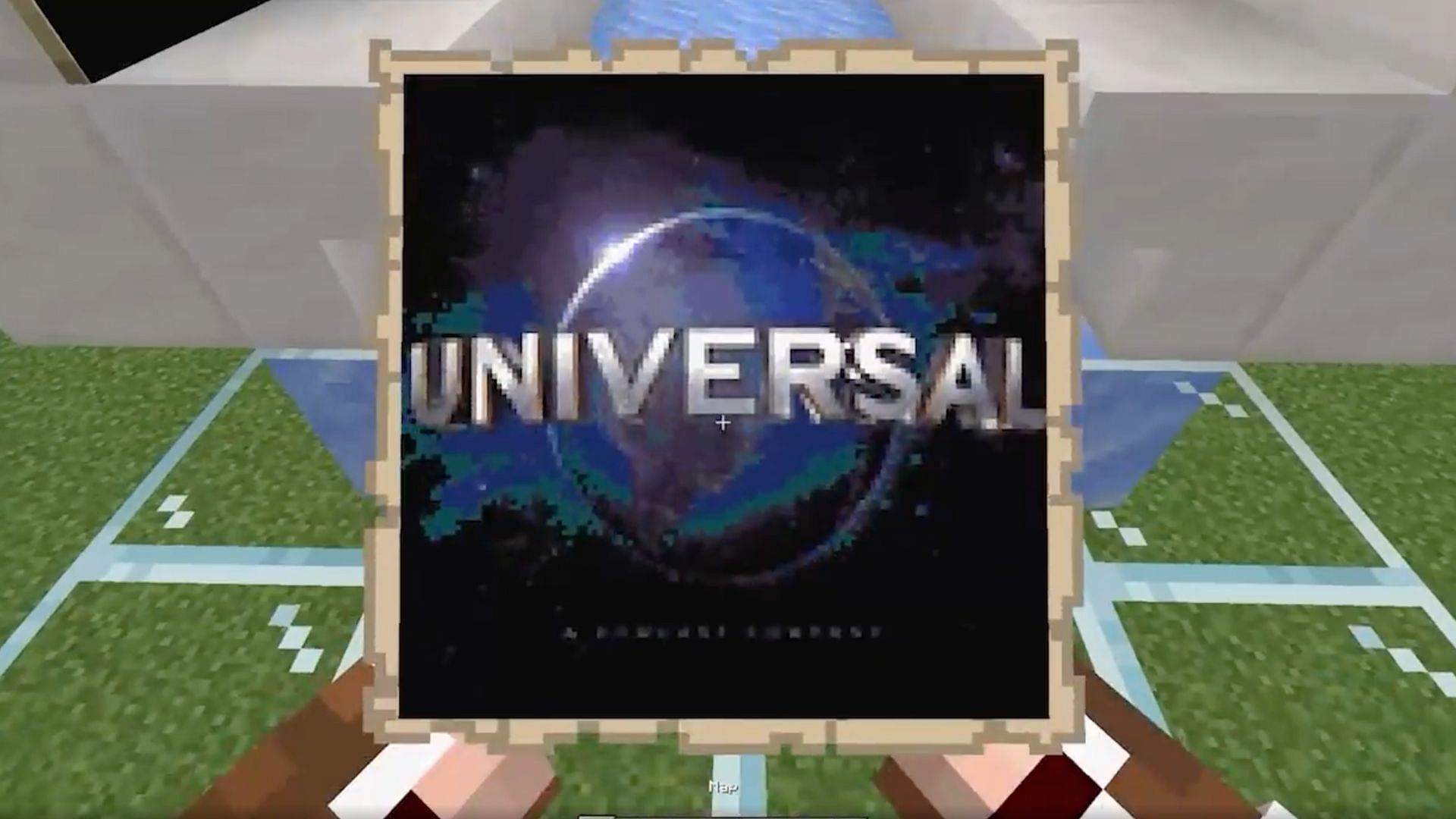 Shrek movie being played in Minecraft (Image via Reddit/AskRommel/Mojang Studios)