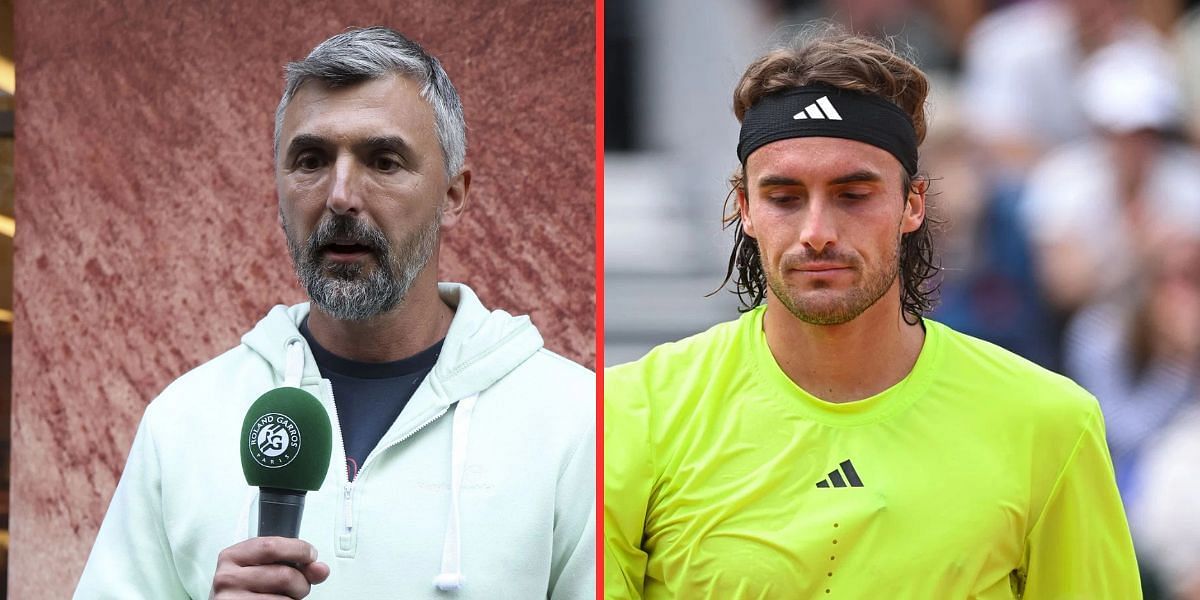 Goran Ivanisevic (left), Stefanos Tsitsipas (right), Sources: Getty