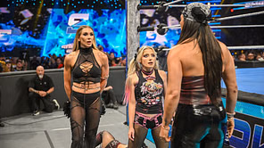 Charlotte Flair sends two-word message after Alexa Bliss busts her nose open on WWE SmackDown