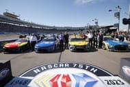 (L-R) Rick Hendrick of Hendrick Motorsports, Joe Gibbs of Joe Gibbs Racing, and Roger Penske of Team Penske before the 2024 NASCAR Championship race. Source: Getty