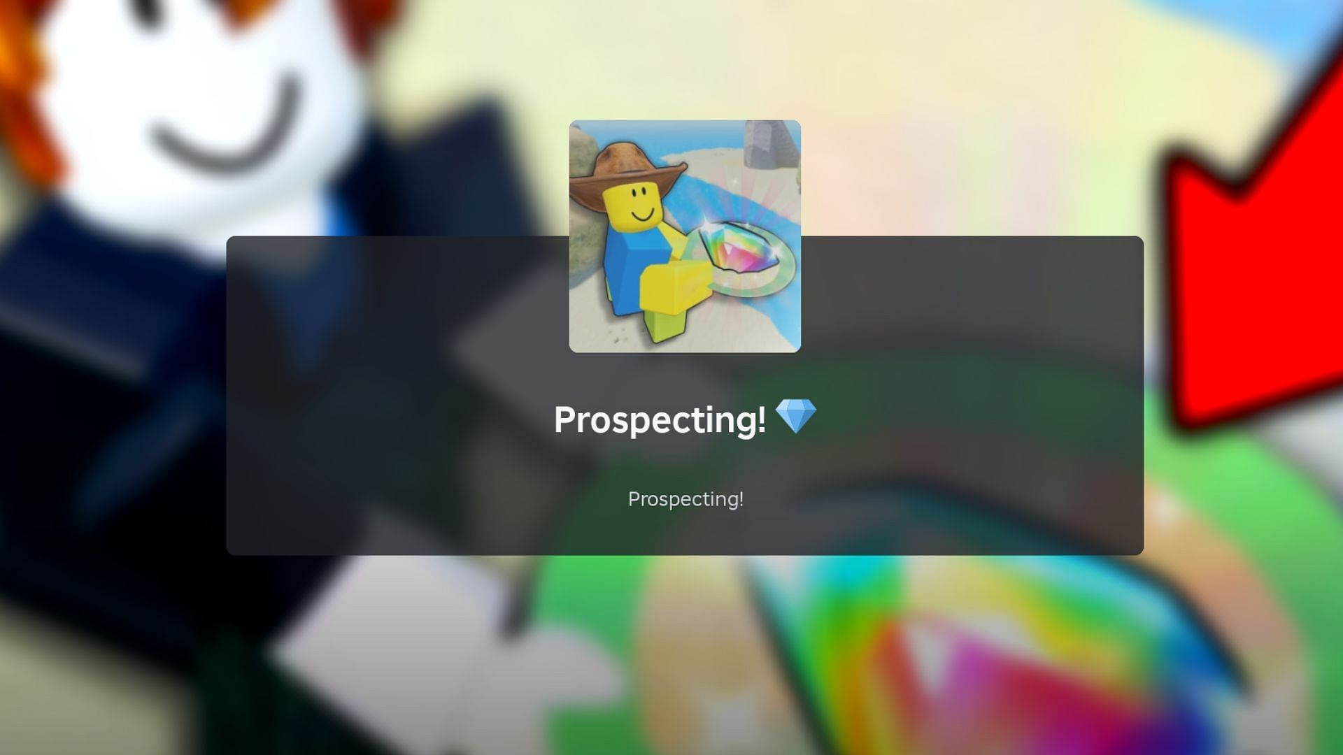 Prospecting loading screen
