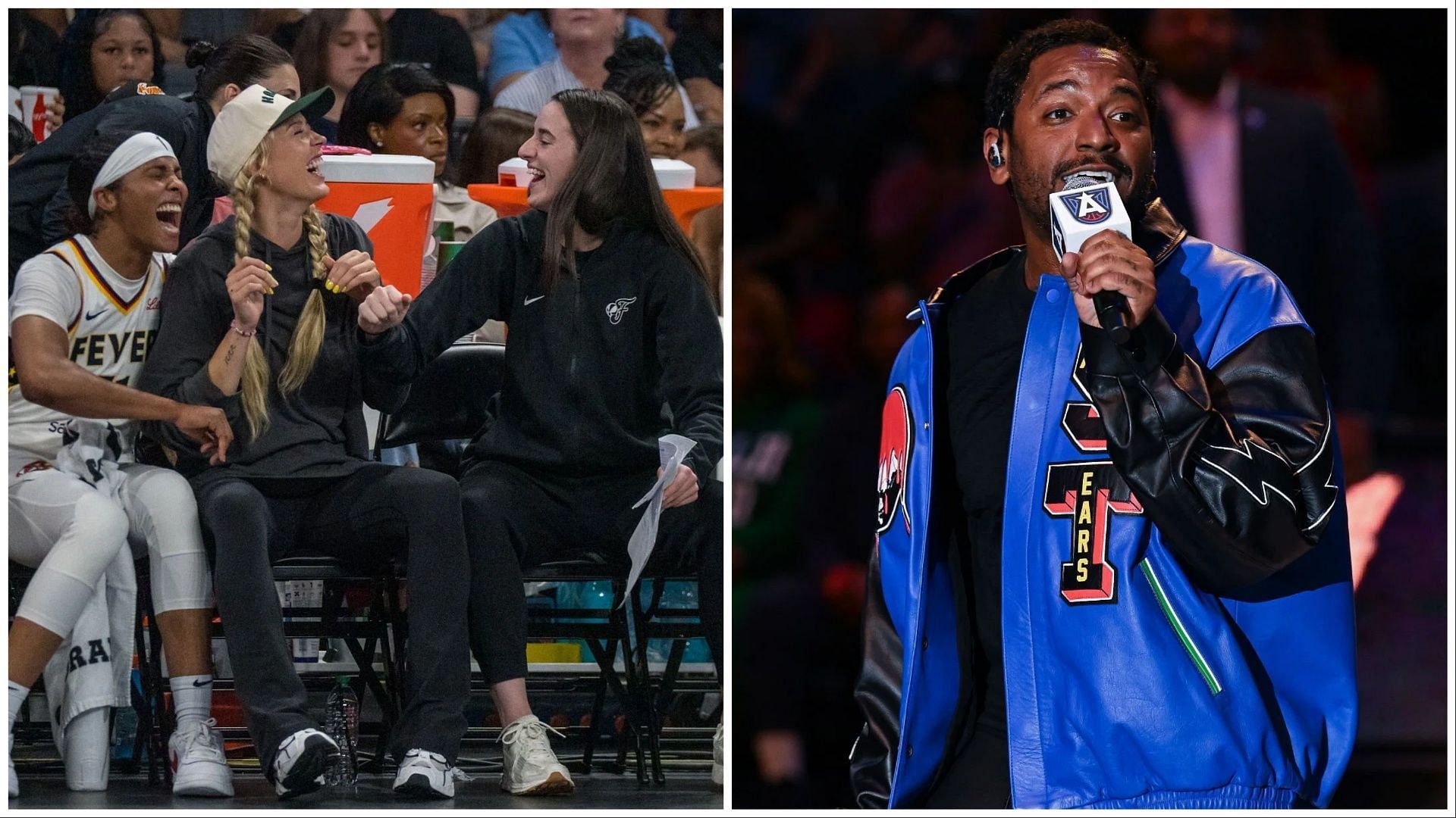 Caitlin Clark hilariously urges $90,000 Fever teammate to make a move on Lloyd. (Photos: GETTY)