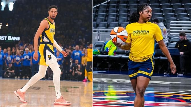 "I need her jersey" - Pacers star Tyrese Haliburton shouts out Aari McDonald in heartfelt Indiana crossover moment