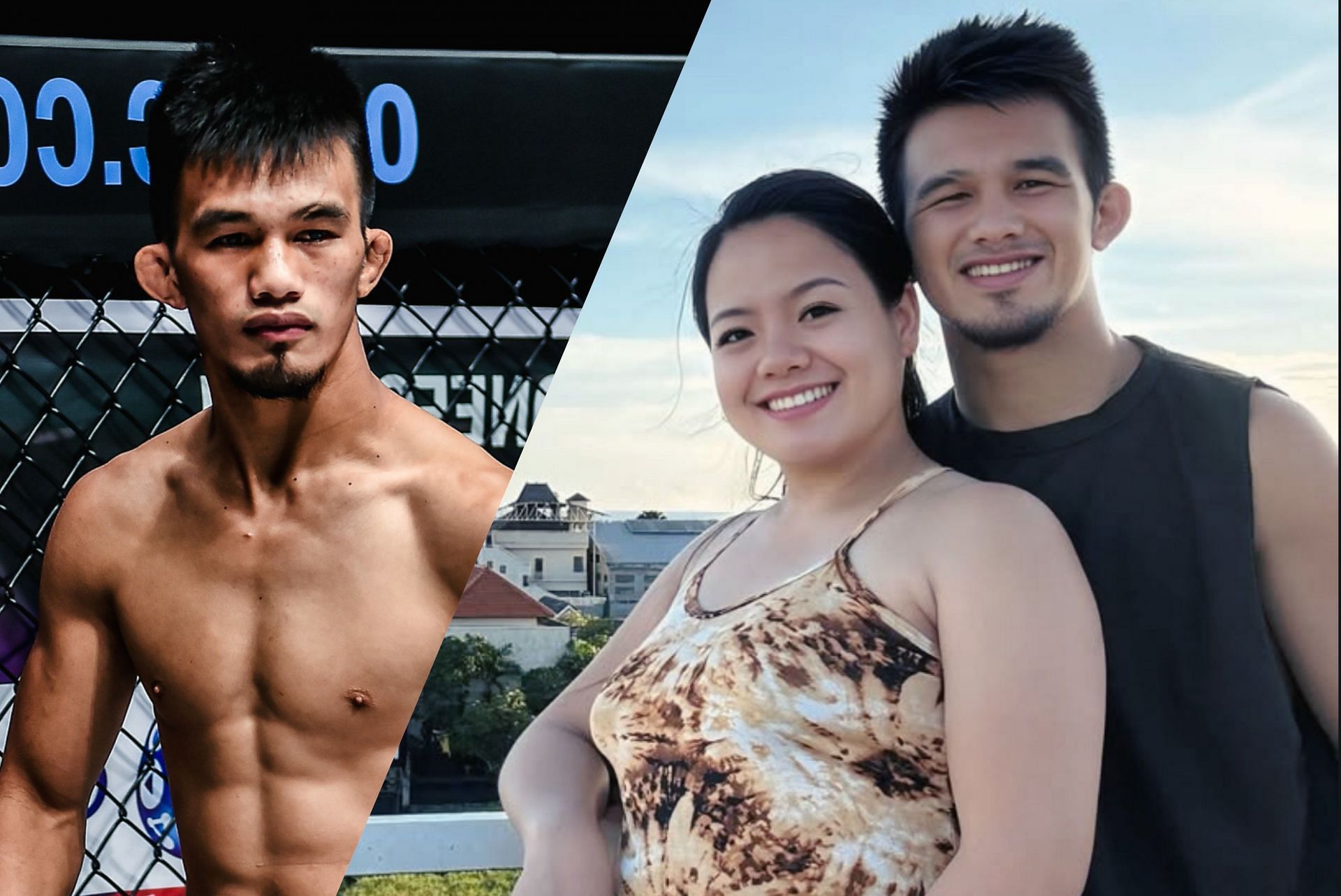 Jeremy Pacatiw grateful to have a supportive wife by his side. [Image courtesy from ONE Championship and Jeremy Pacatiw