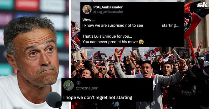“Hope we don’t regret”, “That’s Luis Enrique for you” - PSG fans worried about 28-year-old not being in starting line-up vs Bayern in CWC quarterfinal