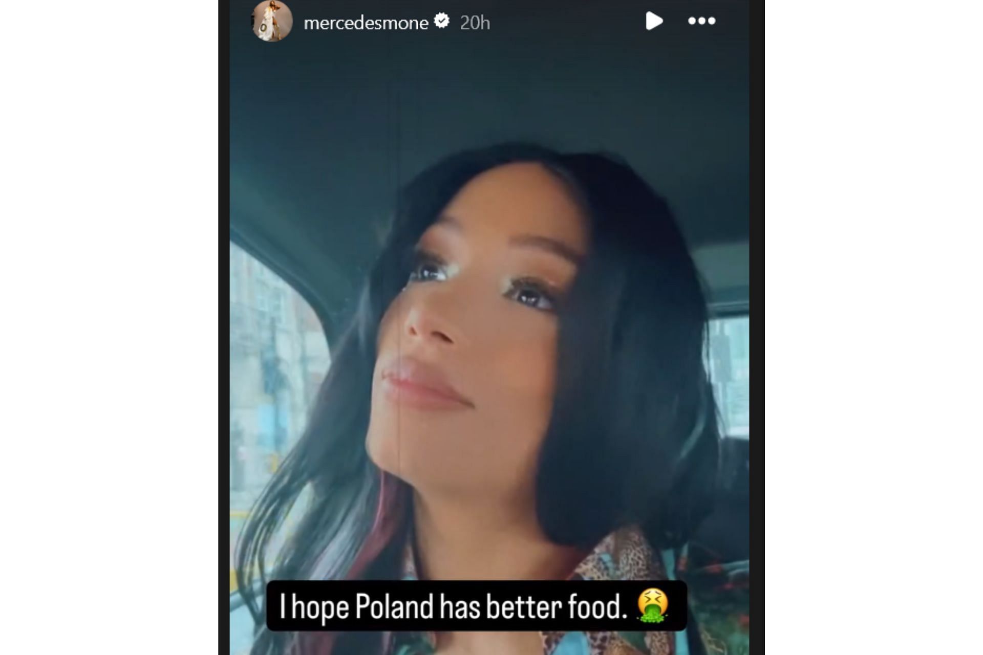 Mercedes is off to Poland and hoping for better food than UK