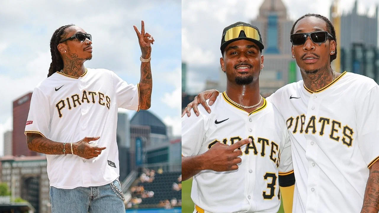 Wiz Khalifa visited PNC Park on Sunday (Images from - Instagram.com/@pittsburghpirates)
