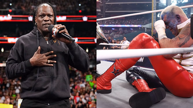 R-Truth sends a message to Dustin Rhodes after he wins the TNT Championship at All In 2025