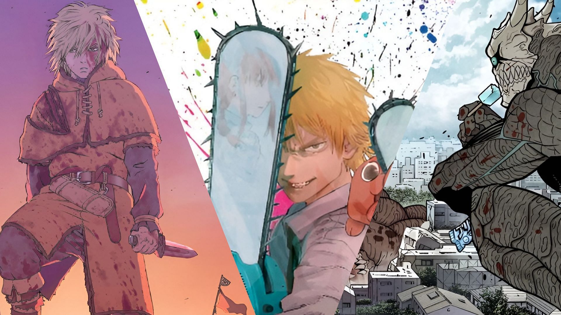 Explore the best ongoing manga as Vinland Saga and Kaiju No.8 have wrapped up their epic journeys (Image via Kodansha and Shueisha)